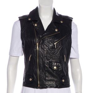 Rebecca Minkoff Leather zip up vest